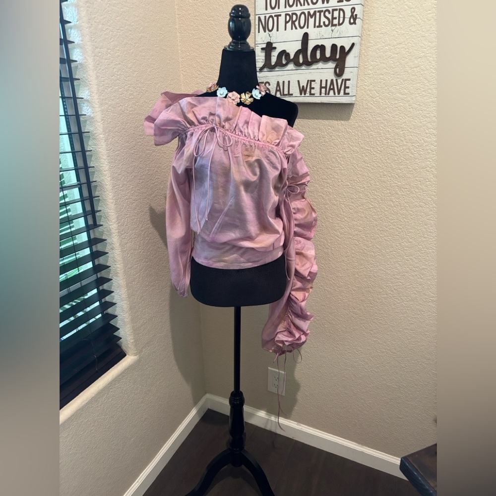 H&M Light Purple Ruffle Blouse - Picture 9 of 10